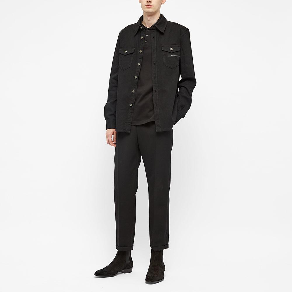 SAINT LAURENT Cassandre Polo Shirt In Black