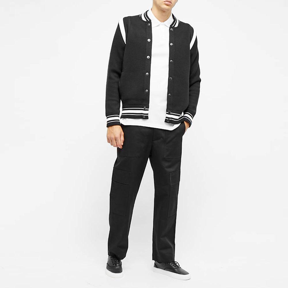 SAINT LAURENT Monogram Polo Shirt In White