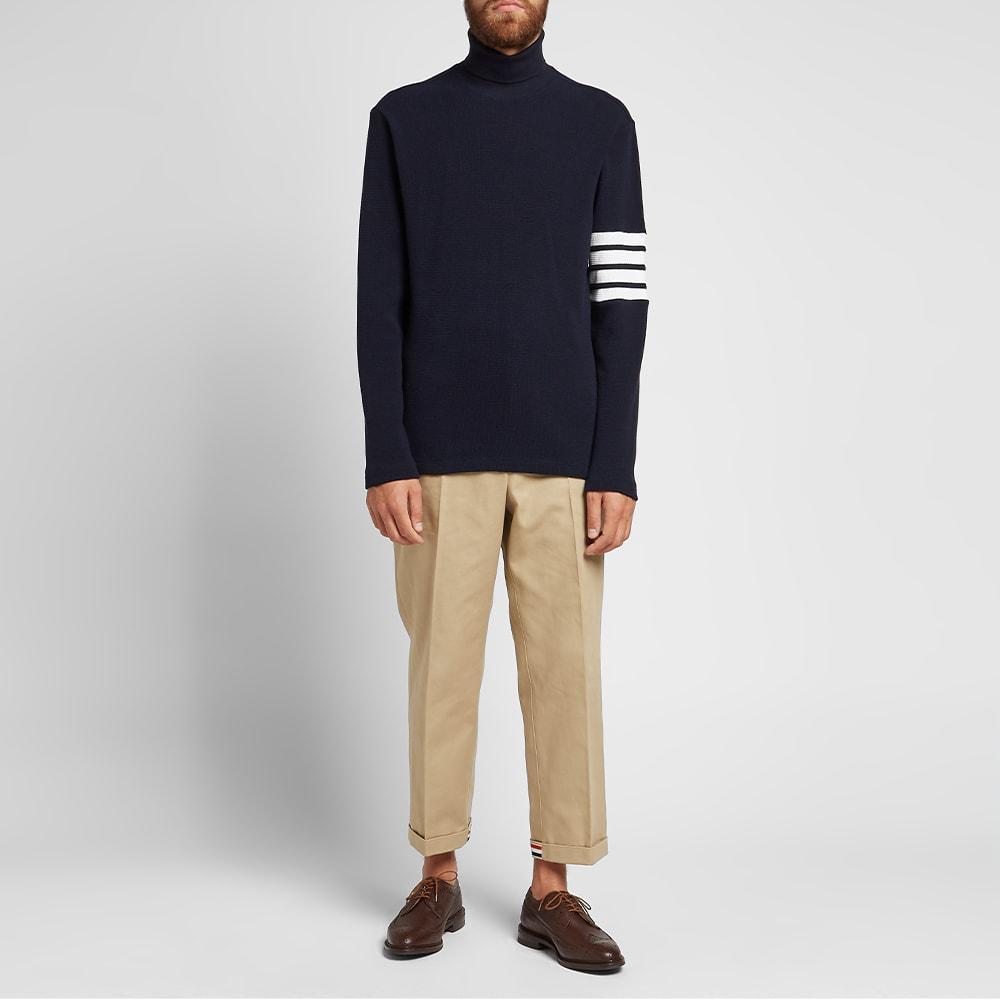 THOM BROWNE Classic 4-bar Sweatshirt In Blue