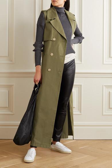 SAINT LAURENT Low-top Sneakers With Round Toe And Contrast Heel In White