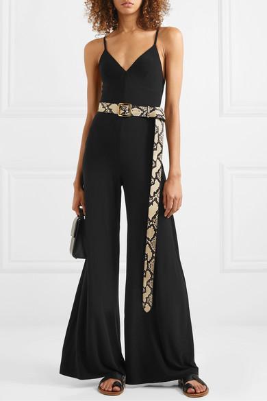 NORMA KAMALI Underwire Fishtail Jumpsuit In Black