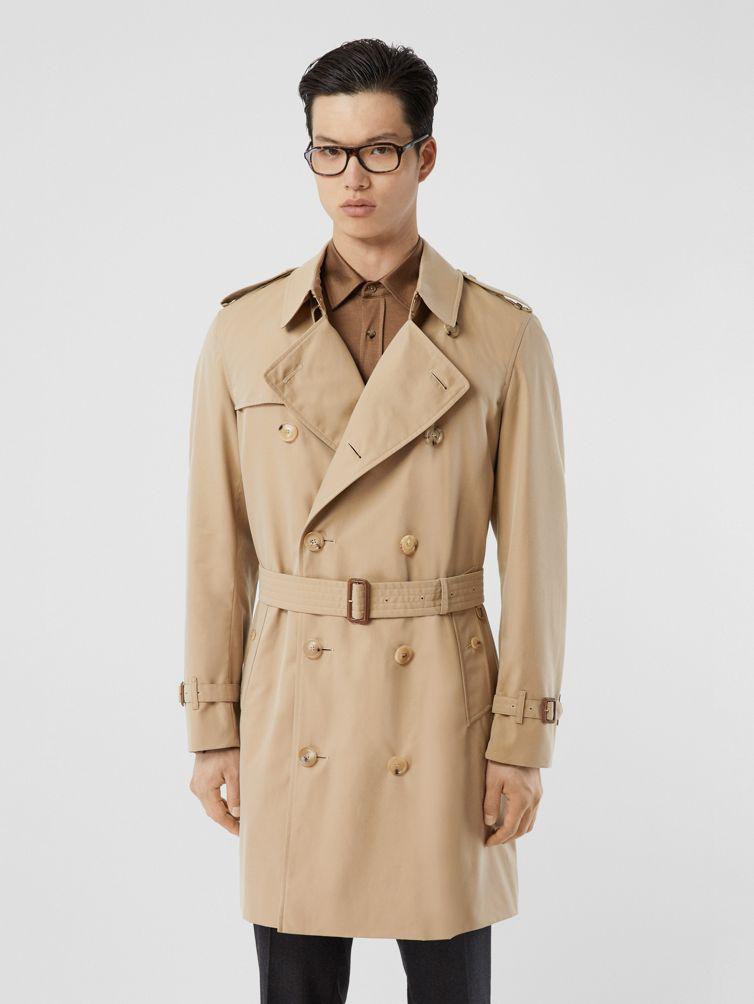 BURBERRY Cotton Gabardine Trench Coat In Nude