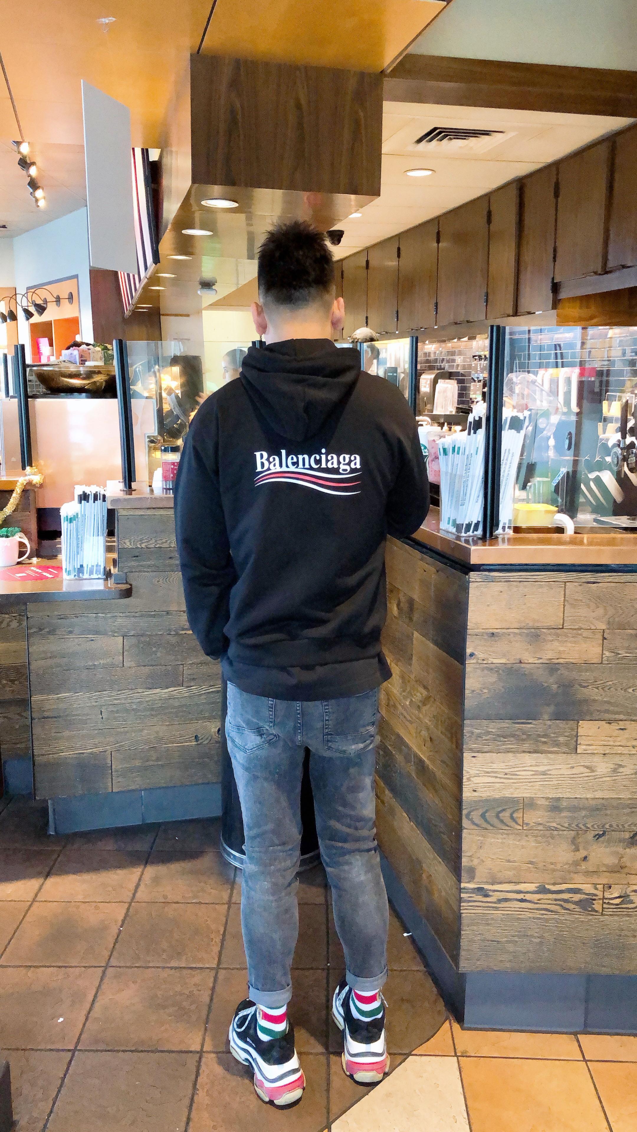 BALENCIAGA Political Campaign Sweatshirt In Black