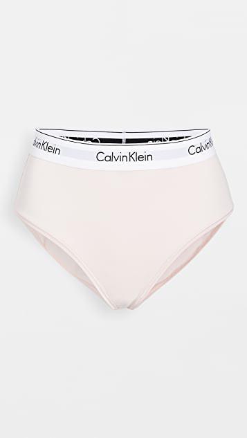 CALVIN KLEIN UNDERWEAR Modern Cotton Ribbed Stretch Modal-blend Soft-cup Bra In Grey Heather