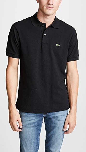 LACOSTE Classic Fit Original L.12.12 Polo Clothing In Black