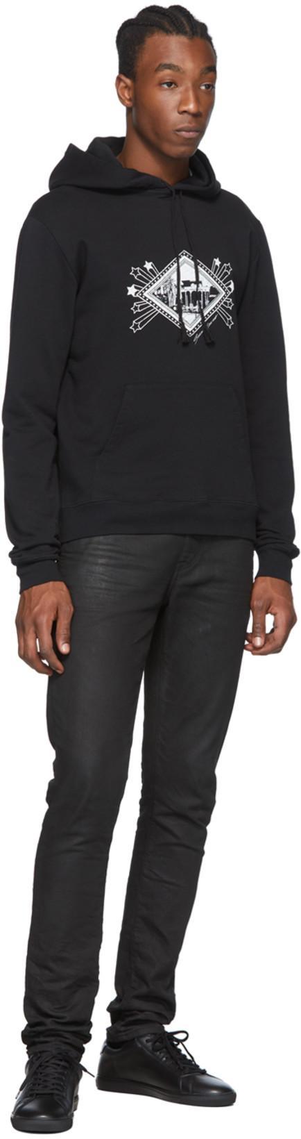 SAINT LAURENT Andy Black Leather Sneakers