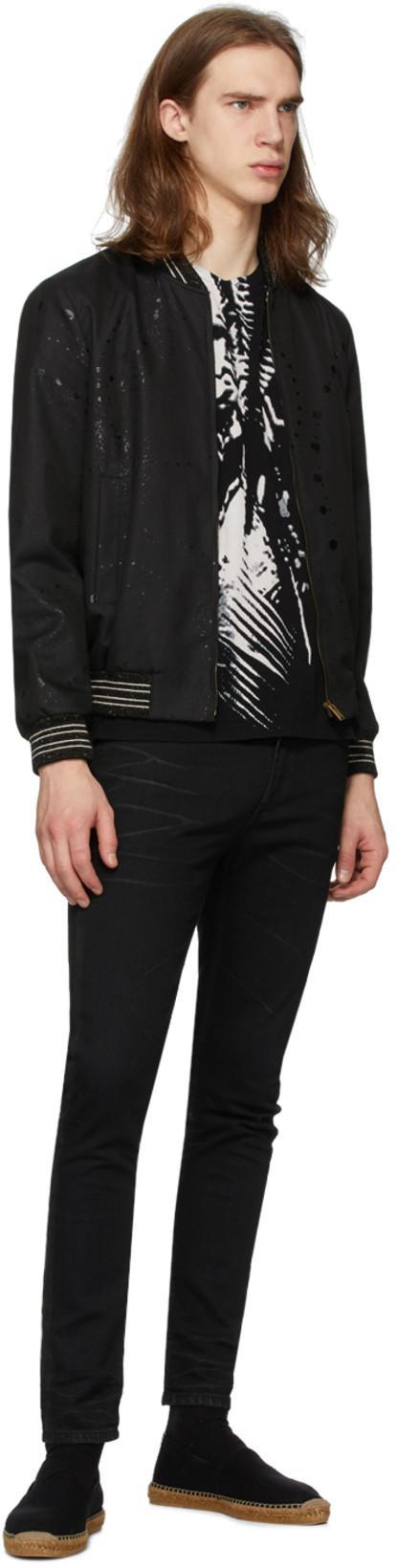 SAINT LAURENT Espadrillas Men Fabric Black