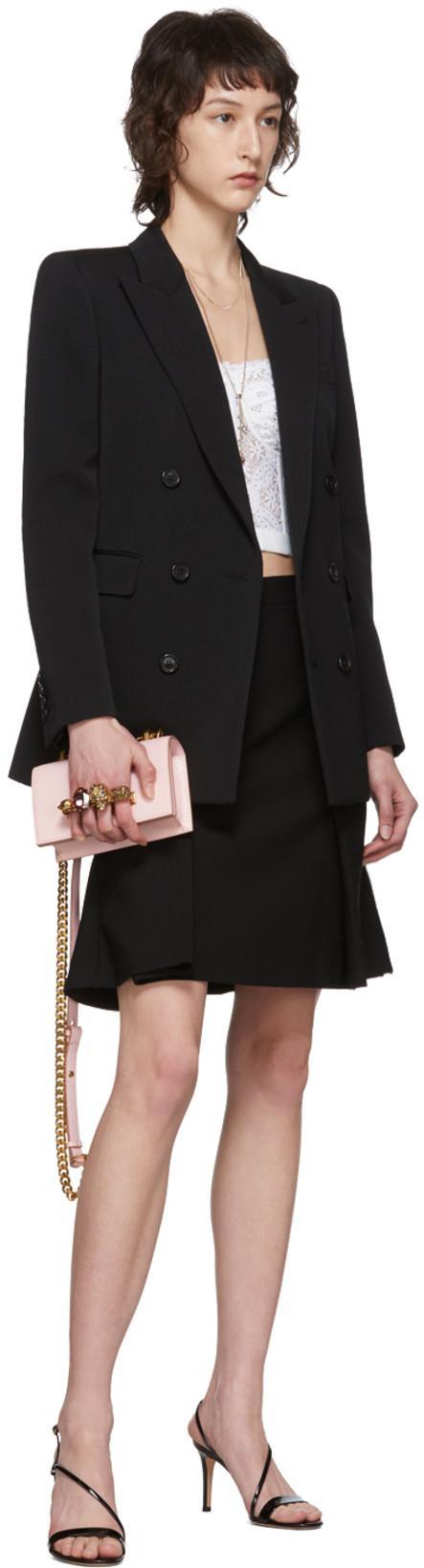 ALEXANDER MCQUEEN Cotton-blend Corded Lace Bustier Top In Neutral