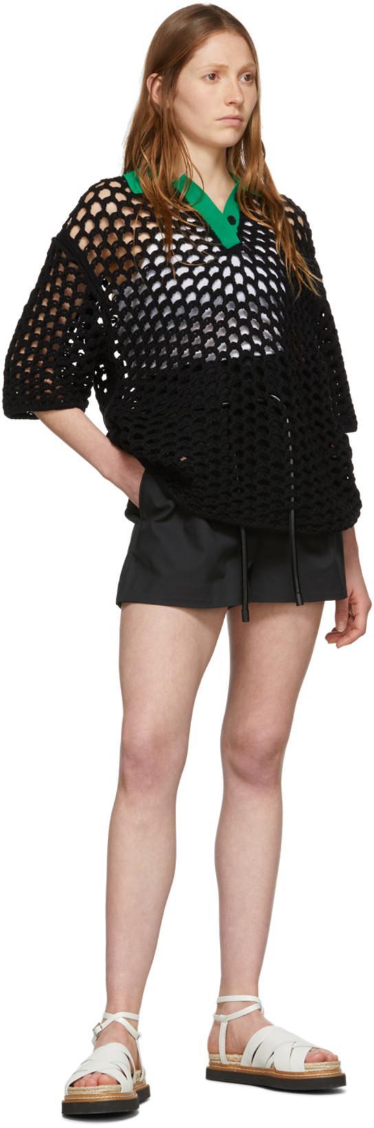 3.1 PHILLIP LIM Origami Pleated Shorts In Black