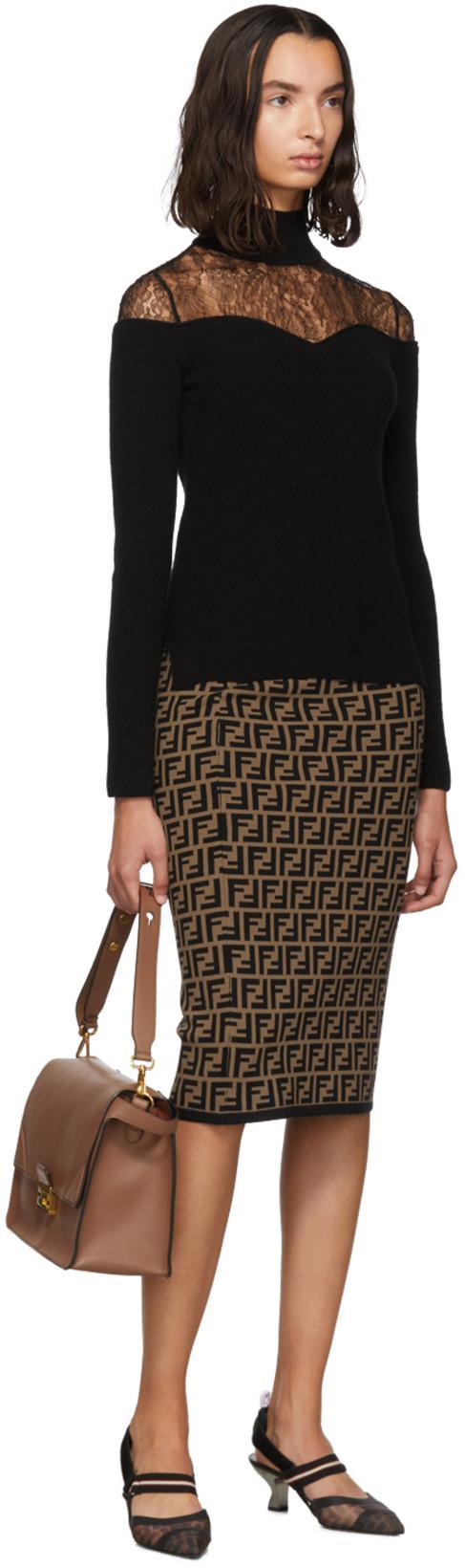 FENDI Tech Mesh Hummingbird Slingbacks Shoes In Multi