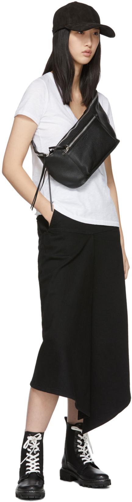 RAG & BONE The Vee Slub Pima Cotton-jersey T-shirt In Bright White