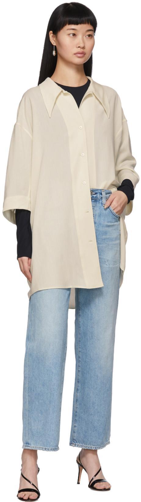 MAISON MARGIELA Black Stretch Long Sleeves Body-suit In Polyamide Blend Woman