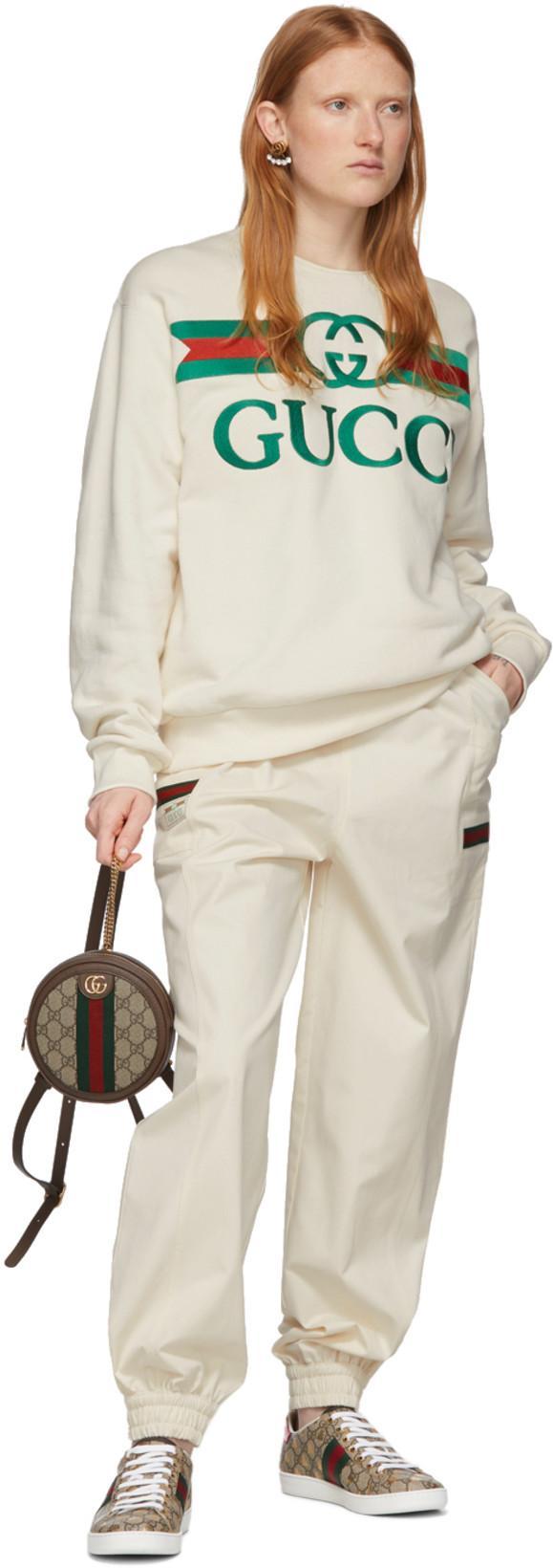 GUCCI Ace Gg Supreme Bee-print Monogrammed Sneakers In Beige