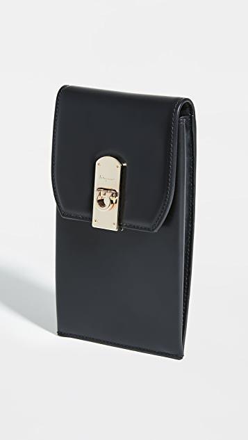 FERRAGAMO Zeri Bow-embellished Leather Point-toe Flats In Black