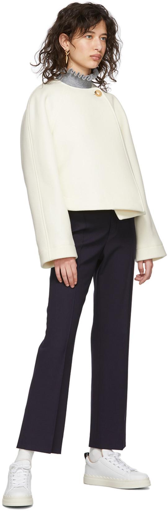 CHLOÉ Chloe White Leather Lauren Low-top Sneakers