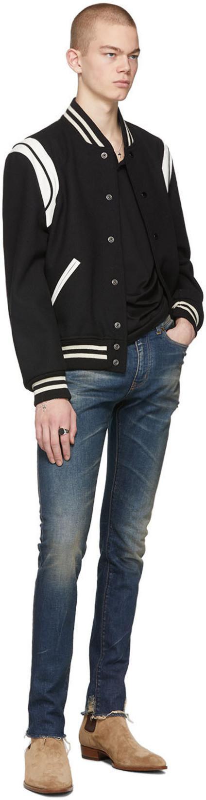 SAINT LAURENT Cassandre Polo Shirt In Black