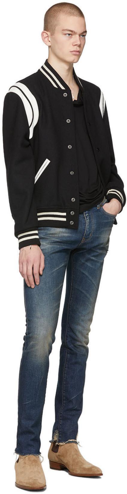 SAINT LAURENT Cassandre Polo Shirt In Black