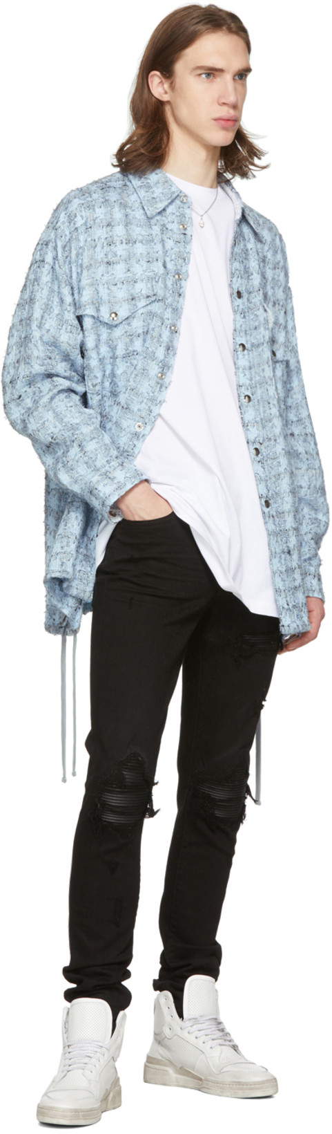 SAINT LAURENT Off-white Used-look Sl24 Sneakers