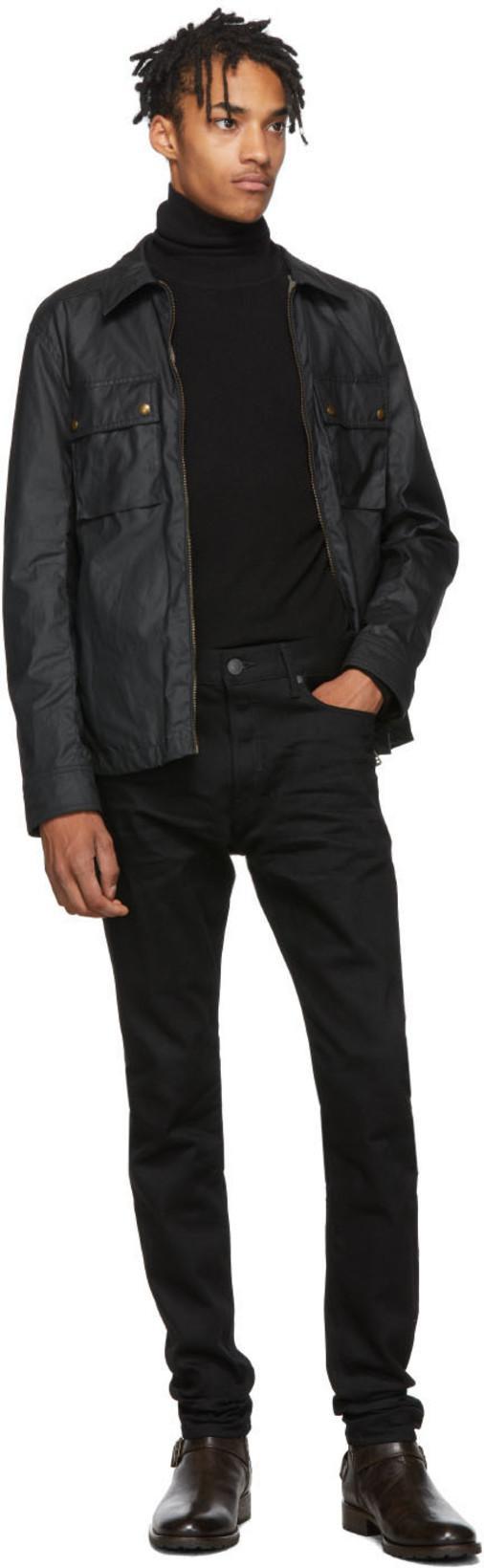 BELSTAFF Racemaster Waxed Cotton Blend Jacket In Navy