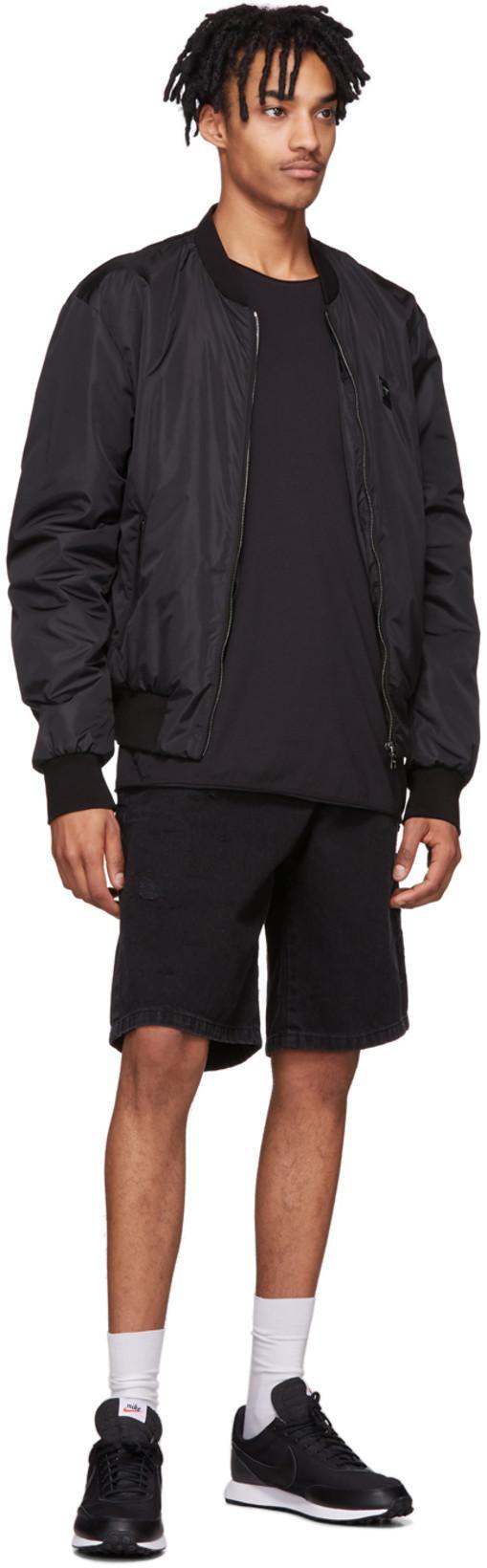 DOLCE & GABBANA Black Nylon Outerwear Jacket