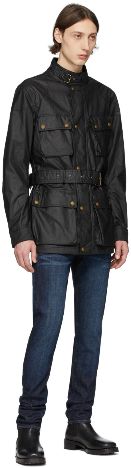 BELSTAFF Trailmaster Waxed Jacket Black