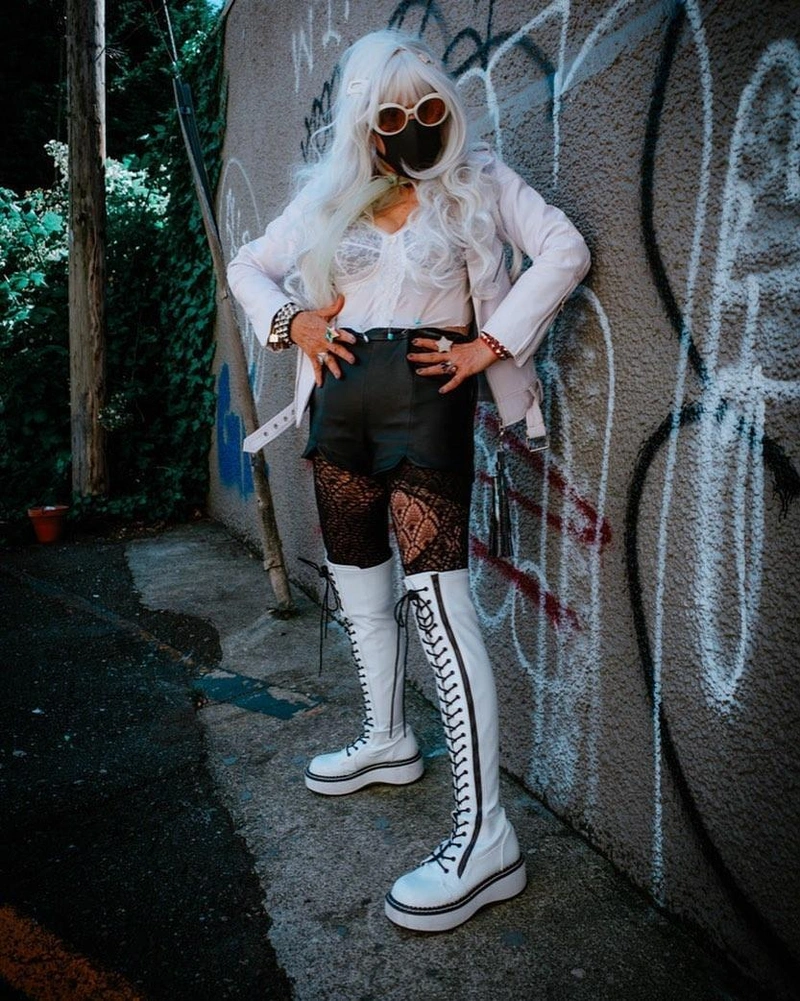 theladykrishna's Post | Wearing: Alexander Mcqueen Leather Knee-high Boots In White