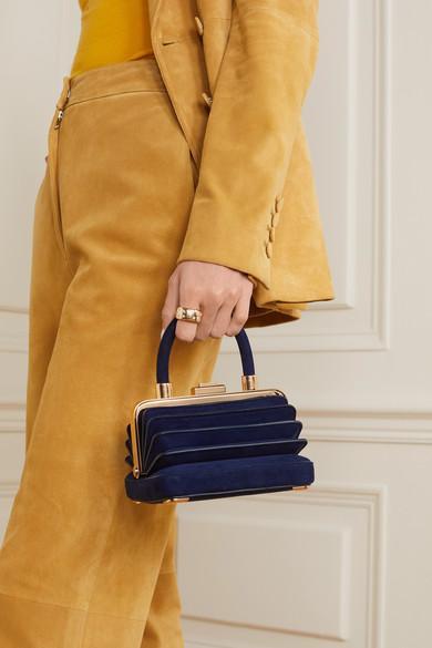 AQUAZZURA Suede Bow Stiletto Pumps In Black