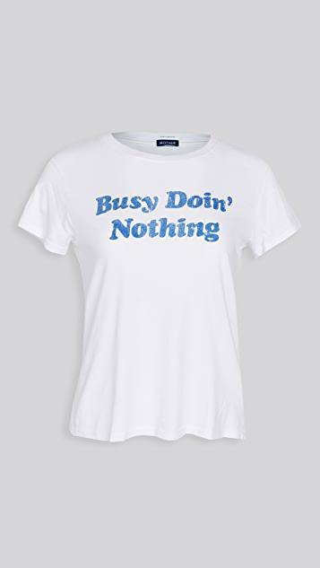 MOTHER The Lil Patch Pocket Undercover Sneak Wide Leg Jeans In White