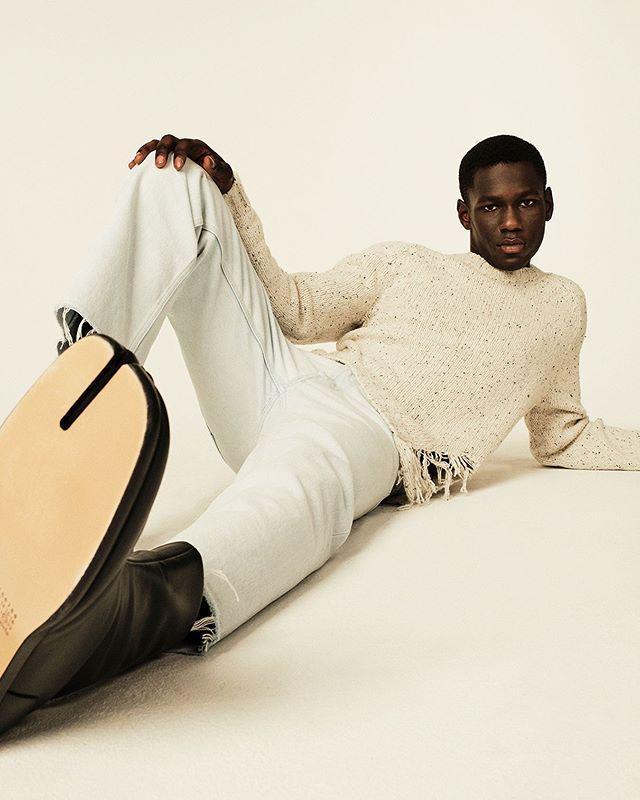 MAISON MARGIELA Vintage Leather Tabi Boots In Black