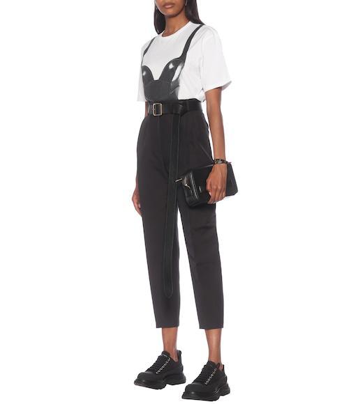 ALEXANDER MCQUEEN Tread Slick Sneakers In Black Silver