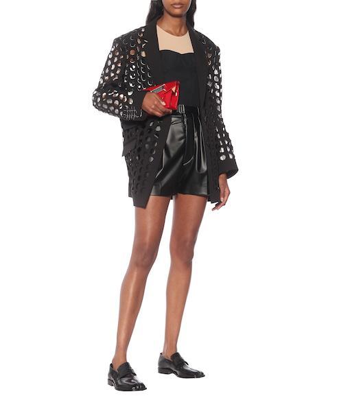 MAISON MARGIELA 20mm Tabi Brushed Leather Loafers In Black