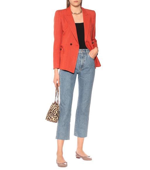 VALENTINO GARAVANI Valentino Pointed Toe Flat Shoes With Gold-tone Rockstuds In Pink