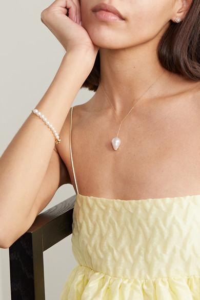SOPHIE BILLE BRAHE Petite Peggy 14-karat Gold Pearl Bracelet