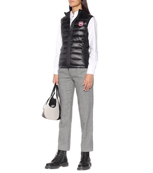 CANADA GOOSE Black Feather Down Hybridge Lite Padded Gilet